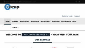 What Thecompletewebco.com website looked like in 2018 (5 years ago)