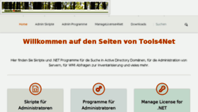 What Tools4net.de website looked like in 2018 (5 years ago)