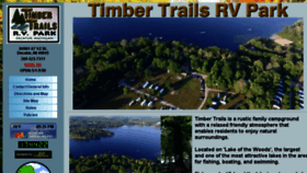 What Timbertrailsrvpark.com website looked like in 2018 (5 years ago)