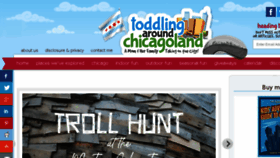 What Toddlingaroundchicagoland.com website looked like in 2018 (5 years ago)