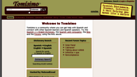 What Tomisimo.org website looked like in 2018 (5 years ago)