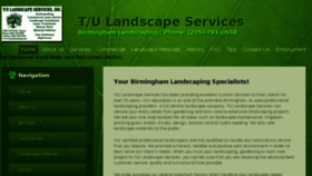 What Tulandscaping.com website looked like in 2018 (5 years ago)