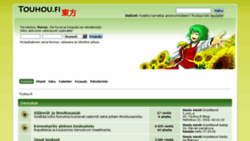What Touhou.fi website looked like in 2018 (5 years ago)
