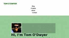 What Tomodwyer.com website looked like in 2018 (5 years ago)