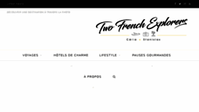 What Twofrenchexplorers.com website looked like in 2018 (5 years ago)