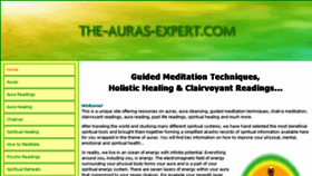 What The-auras-expert.com website looked like in 2018 (5 years ago)