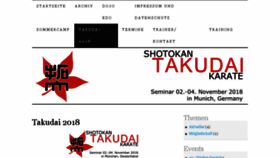 What Takudai.eu website looked like in 2018 (5 years ago)
