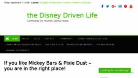 What Thedisneydrivenlife.com website looked like in 2018 (5 years ago)