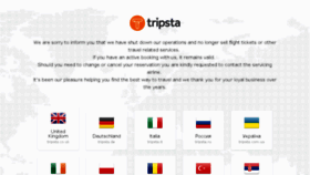 What Tripsta.jp website looked like in 2018 (5 years ago)