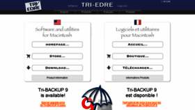 What Tri-edre.com website looked like in 2018 (5 years ago)
