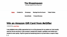 What Theshoppinqueen.com website looked like in 2018 (5 years ago)
