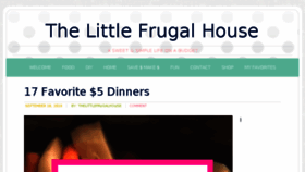What Thelittlefrugalhouse.com website looked like in 2018 (5 years ago)