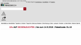 What Trenddeko.ch website looked like in 2018 (7 years ago)