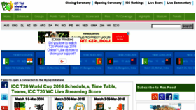 What T20worldcup2016.pk website looked like in 2018 (5 years ago)