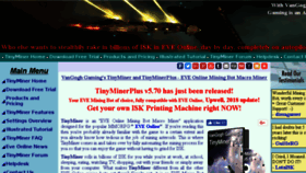 What Tinyminer.com website looked like in 2018 (5 years ago)