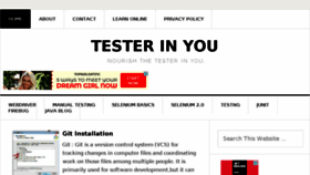 What Testerinyou.com website looked like in 2018 (5 years ago)