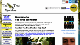 What Teatreewonders.com website looked like in 2018 (5 years ago)