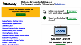 What Toppicksclothing.com website looked like in 2018 (5 years ago)