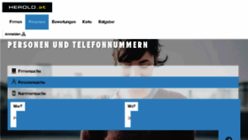 What Telefonbuch.at website looked like in 2018 (5 years ago)