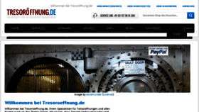What Tresoroeffnung.de website looked like in 2018 (5 years ago)