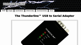 What Thunderlinx.com website looked like in 2018 (5 years ago)