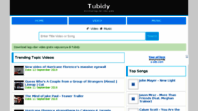 What Tubidy.icu website looked like in 2018 (5 years ago)
