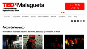 What Tedxmalagueta.com website looked like in 2018 (5 years ago)
