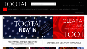 What Tootal.co.uk website looked like in 2018 (5 years ago)