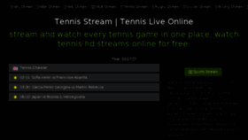 What Tennisstream.me website looked like in 2018 (5 years ago)
