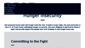 What Tysonhungerrelief.com website looked like in 2018 (7 years ago)