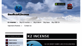 What Theofficialk2incense.com website looked like in 2018 (5 years ago)