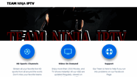 What Teamninja.live website looked like in 2018 (5 years ago)