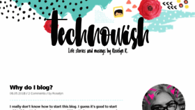 What Technowish.net website looked like in 2018 (5 years ago)