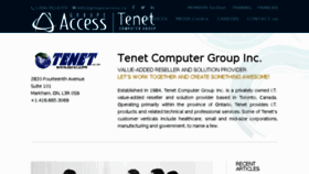 What Tenet.com website looked like in 2018 (5 years ago)