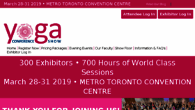 What Theyogaconference.com website looked like in 2018 (5 years ago)
