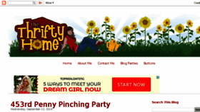 What Thethriftyhome.com website looked like in 2018 (5 years ago)