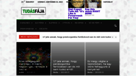 What Tudasfaja.com website looked like in 2018 (5 years ago)