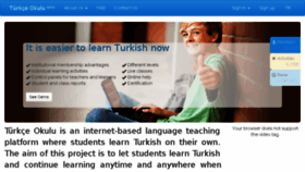 What Turkceokulu.com website looked like in 2018 (5 years ago)