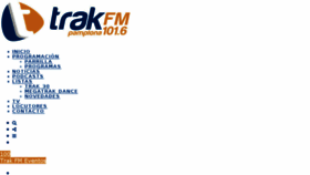 What Trakfm.com website looked like in 2018 (5 years ago)