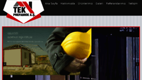 What Tekprefabrik.com website looked like in 2018 (7 years ago)