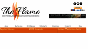 What The-flame.co.uk website looked like in 2018 (5 years ago)