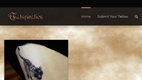 What Tatspiration.com website looked like in 2018 (5 years ago)