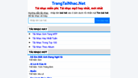 What Trangtainhac.net website looked like in 2018 (5 years ago)