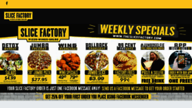 What Theslicefactory.com website looked like in 2018 (5 years ago)