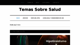 What Temassobresalud.com website looked like in 2018 (5 years ago)