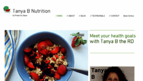 What Tanyabnutrition.com website looked like in 2018 (5 years ago)