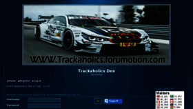 What Trackaholics.forumotion.com website looked like in 2018 (5 years ago)