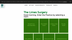 What Thelimessurgery.co.uk website looked like in 2018 (5 years ago)