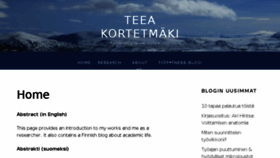 What Teea.fi website looked like in 2018 (5 years ago)