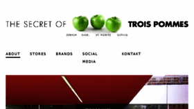 What Troispommes.ch website looked like in 2018 (5 years ago)